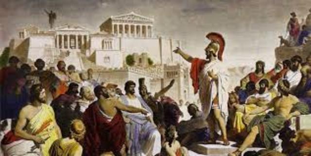Se instaura la democracia en Atenas
