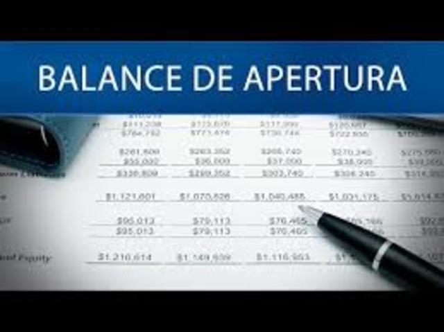 balance de apertura