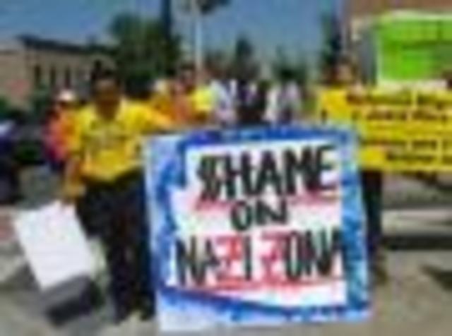 Hempstead May 1st March and Rally for full immigration reform and to reject SB 1070 Arizona antiimmigrant law.