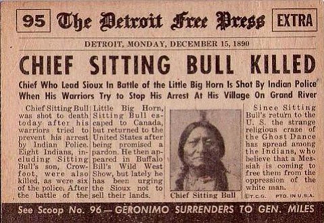 Sitting Bulls Death at Standing Rock Reservation