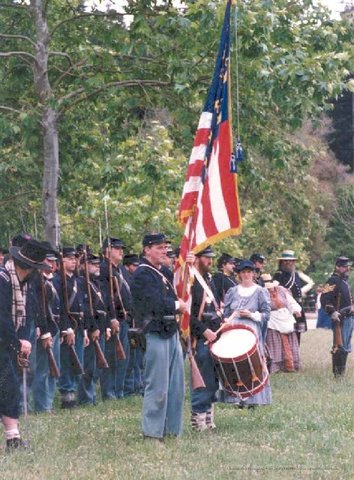 Videoed for civil war reenacting