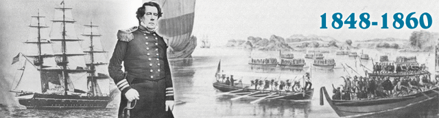 Commodore Matthew Perry Entered Tokyo Harbor Opening Japan to the U.S.