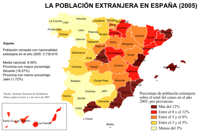 inmigracion española