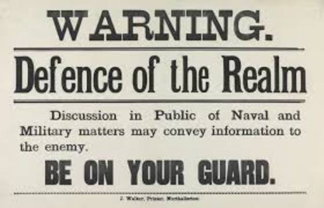 Defence of the Realm Act 1914 (EU)