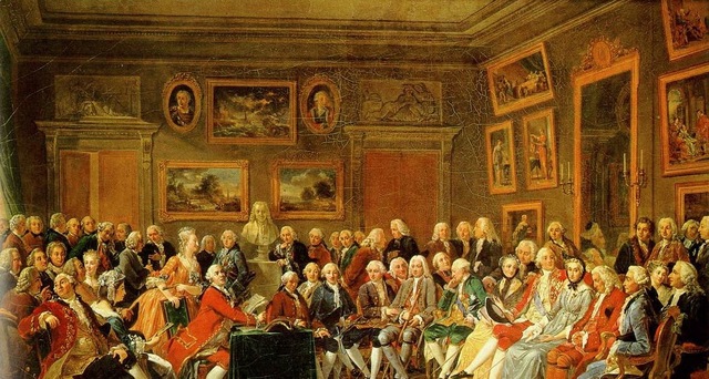 lectura en casa de madame Geoffrin