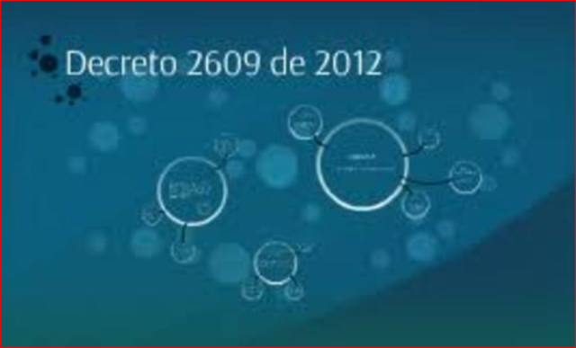 DECRETO 2609 DE 2012