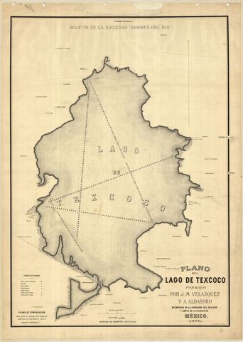 Lago de Texcoco en 1878