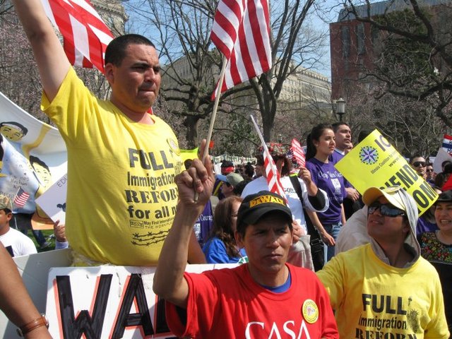 Participated in Rally for Full iImmigration Reform in Washington