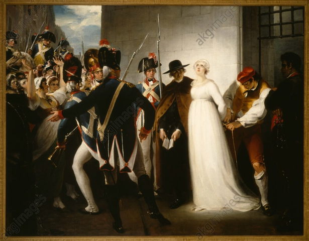 La ejecución de María Antonieta.