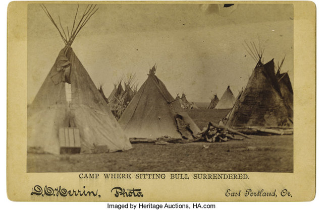 Sitting Bull Surrenders to US army and goes to Standing Rock