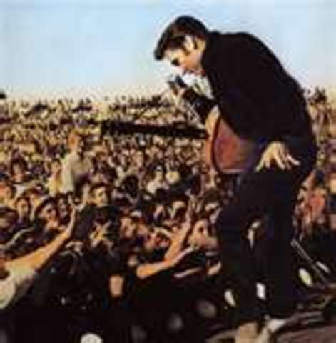 elvis on stage