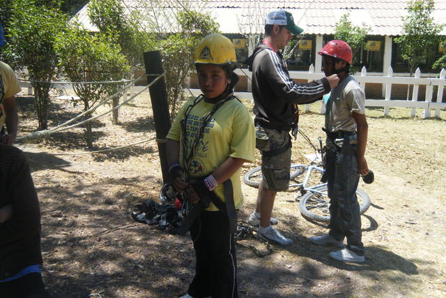 Vencí el miedo a la tirolesa