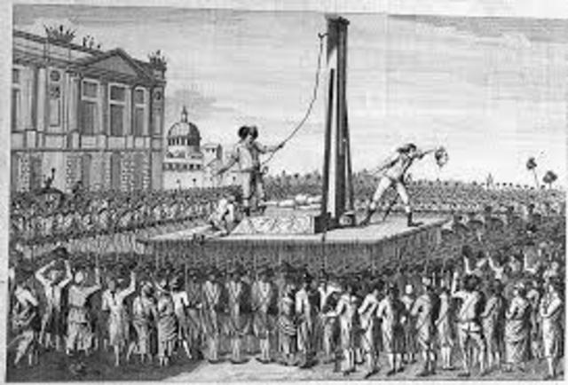 Luis XVI guillotinado