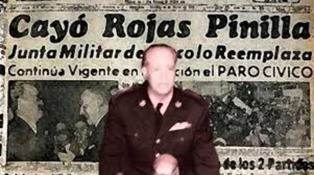 TERMINA LA DICTADURA DEL GENERAL ROJAS PINILLA