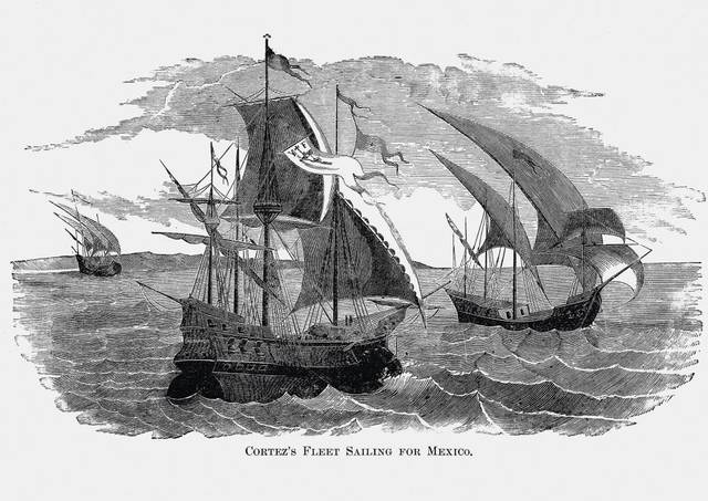 Cortés encabezó una expedicion