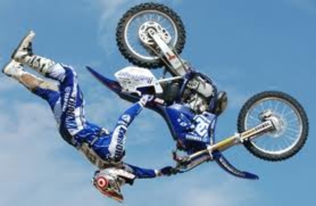 my first time riding a dirt bike