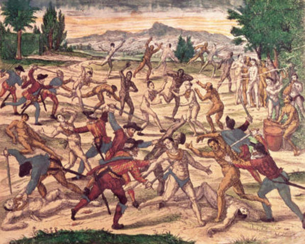 Ataque de Alvarado a la capital mexica.