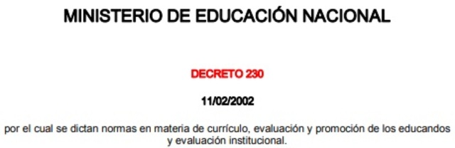 Decreto 230 de 2002
