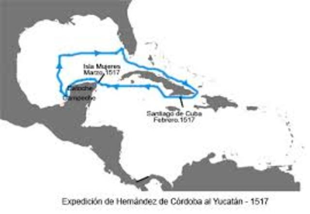 Parte de Cuba la primera expedición española al actual territorio mexicano