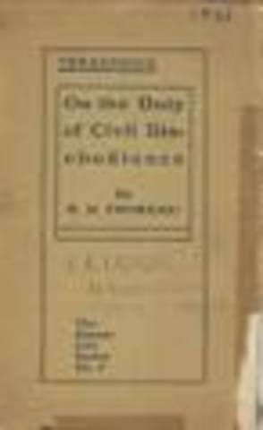 Henry David Thoreau Published Civil Disobedience