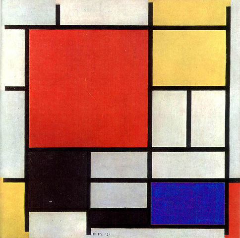 "Composición en Rojo, Amarillo, Azul y Negro" - P. Mondrian