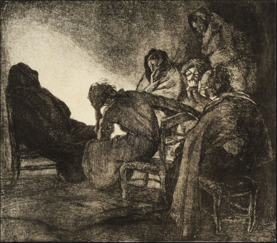 "El Conventillo (El Velorio)" Facio Hebequer