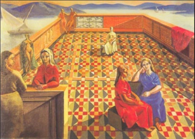 "Figuras en la Terraza" - L. Spilimbergo