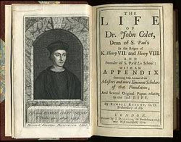 JOHN COLET        (1567-1519)