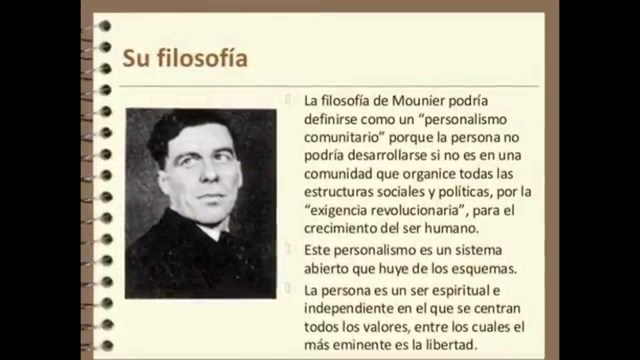 EMMANUEL MOUNIER, PERSONALISTA