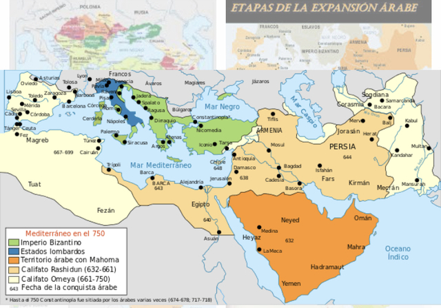 El imperio arabe-musulman siglo VII