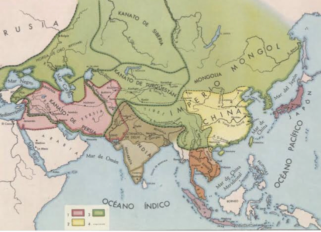Los grandes imperios de Asia siglo XIII
