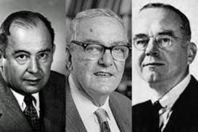 TEORÍA MATEMÁTICA- Los representantes de esta teoría son: Herbert Simon, Von Neumann y Mongesntem. 1947-1954