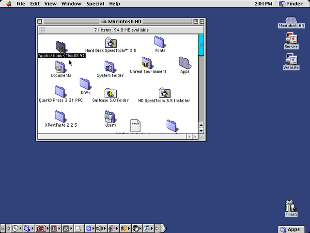 Mac OS 9 Versión 9.0.4.