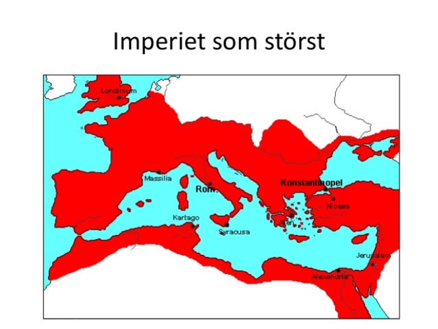 Romarriket som störst