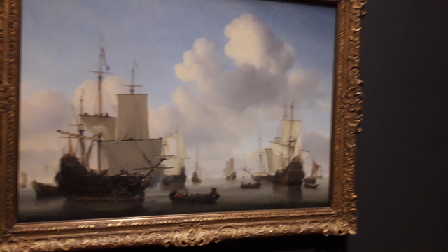 Hollandse schepen op een kalme zee