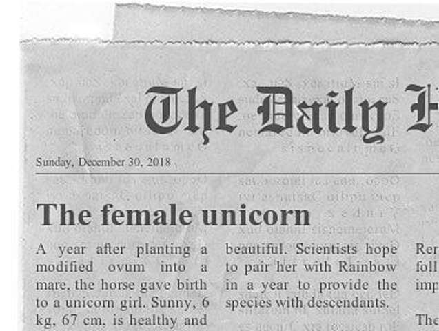 The female unicorn