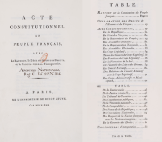 Constitució de l'any I