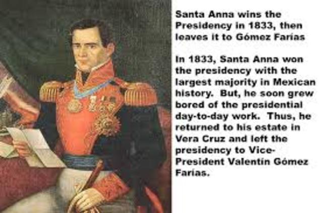 Election of santa anna