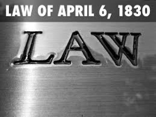 Decreee of April 6, 1830