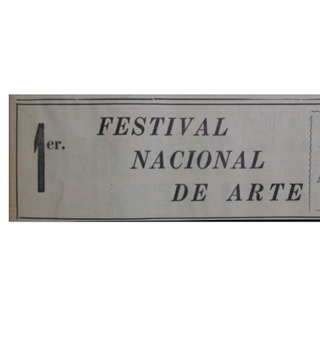 I Festival Nacional de Arte de Cali
