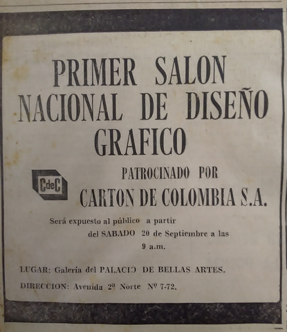 Primer Salón Nacional de Diseño Gráfico