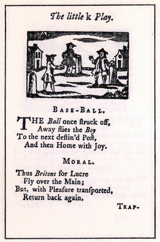 An ad runs for A Little Pretty Pocket Book by John Newbery