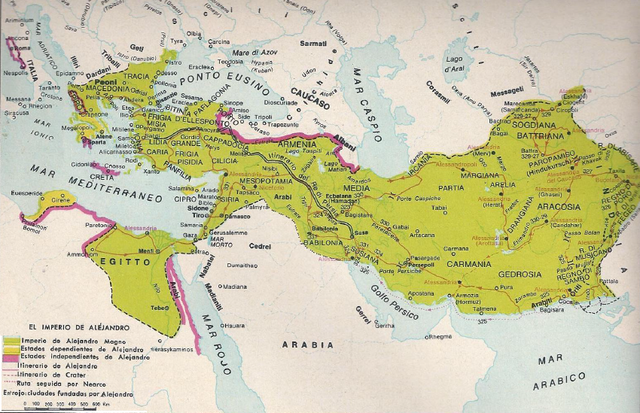 Alejandro conquista Persia y llega hasta la India