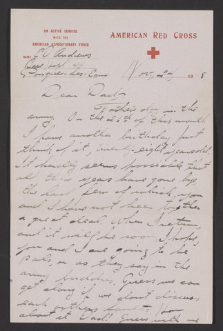 Letter to father from Edgar