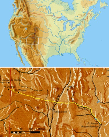 Long Walk of the Navajo Indians