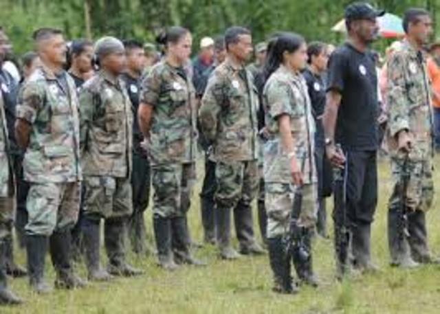 Iniciación de la desmovilización de las FARC