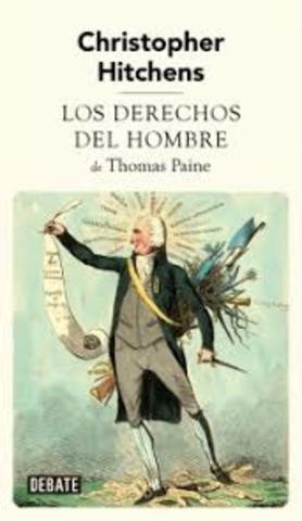 Thomas Paine publica los derechos de los Hombres