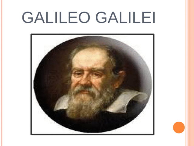 Los experimentos cruciales de Galileo
