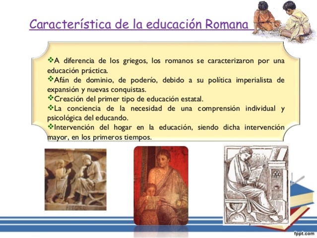 SISTEMA EDUCATIVO ROMANO.