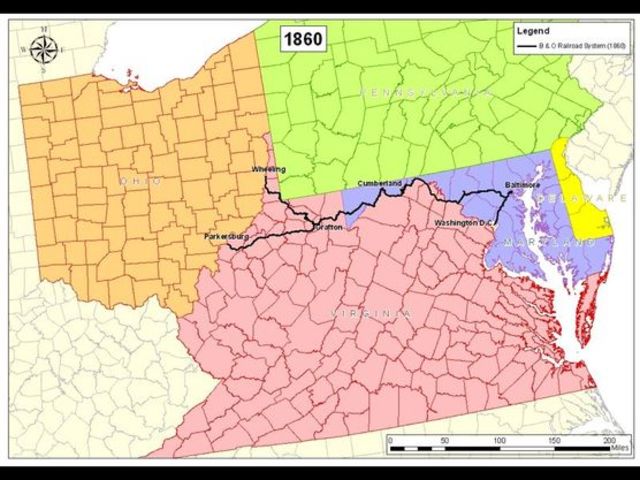 The United States first railroad in 1827